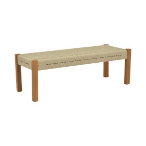 ПЕЙКА UMA ТИКОВО ДЪРВО И ВЪЖЕ В ЕСТЕСТВЕН НЮАНС 120X45X40СМ