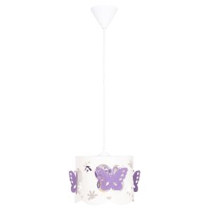 ПОЛИЛЕЙ LEPTIR HM4705.02 МЕТАЛНА КАПКА В ЛИЛАВО-БЯЛО Φ23x70Hcm.