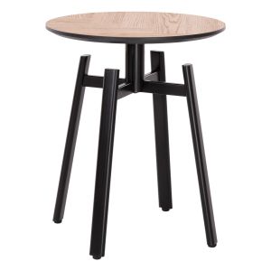 ПОМОЩНА МАСА NORTON HM18036.03 МЕТАЛНИ КРАКА ЧЕРНИ-MDF ПЛОТ SONAMA Φ45x55.5Hcm.