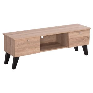 ТВ ШКАФ IREN HM2481.01 МЕЛАМИН В ДЪБ СОНАМА-ЧЕРЕН 120x32.5-34x41Hcm.