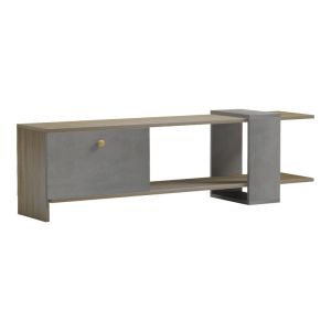 ТВ шкаф Standi в цвят сонома-сив цимент 120x25x36.8см