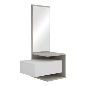 Тоалетка Kendi меламин в цвят бяло-сонома 49.1x31.3x90см