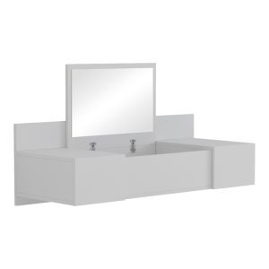 Тоалетка Paltar меламин в бял цвят 100x39.1x33см