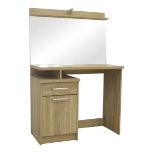Тоалетка с огледало Olympus в цвят светъл дъб 90.5x39.5x75см