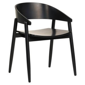 ТРАПЕЗЕН СТОЛ CANOP .02  МАСИВНО ДЪРВО  ЯСЕН   В ЧЕРЕН ЦВЯТ 56.5x61x74Hcm HM9950