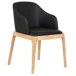 ТРАПЕЗЕН СТОЛ FURLAN ΜΜ9949.01 КАУЧУКОВО ДЪРВО В ДЪБ-ЧЕРЕН PU 54.5x58x78Hcm