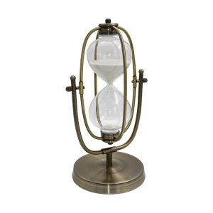 ДЕКОРАТИВЕН ПЯСЪЧЕН ЧАСОВНИК FL507 ЦВЯТ БРОНЗ 17x15x32cm