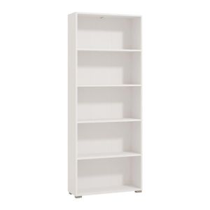 Етажерка TOMAR 5 в бял цвят с размери 70x24,5x176,5см
