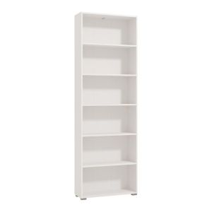 Етажерка TOMAR 6 в бял цвят с размери 70x24,5x211,5см