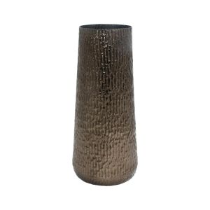МЕТАЛНА ДЕКОРАТИВНА ВАЗА FL1620 СРЕБРИСТ ЦВЯТ 16x34cm
