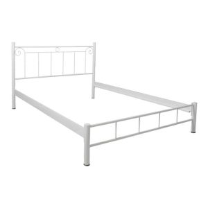 Метално легло Valery в бял цвят с размери 170х210х99см (160х200см)