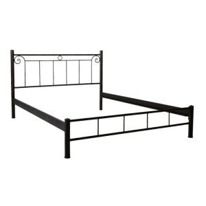 Метално легло Valery в кафяв цвят с размери 170х210х99см (160х200см)