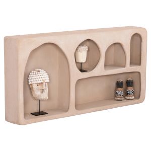 СТЕНЕН РАФТ СЕРИЯ SANTORINI HM18063.02 MDF В КАФЯВО 120x18x60Hcm.