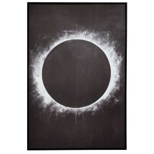 ECLPISE КАРТИНА СРЕБЪРНО 83X123CM С ЧЕРНА РАМКА ВЪРХУ ОТПЕЧАТНО ПЛАТНО