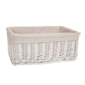 БЯЛА КОШНИЦА С ПОДПЛАТА 45X30X18 СМ