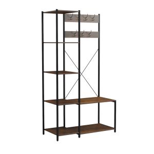 ГАРДЕРОБ С ОТВОРЕН ДОСТЪП ARANJA HM18083 МЕТАЛ-МЕЛАМИН 100x46x180Hcm.