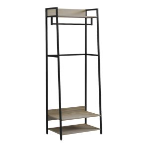 ГАРДЕРОБ С ОТВОРЕН ДОСТЪП ARANJA HM18085 МЕТАЛ-МЕЛАМИН 64x40x169Hcm.