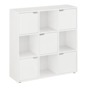Етажерка Bookel в бял цвят 88.5x27.5x89.3см