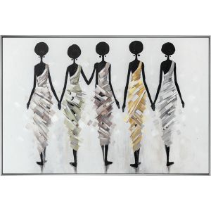 КАРТИНА НА ПЛАТНО 5 АФРИКАНА С РАМКА - 152.5x102.5x5.5cm 4/KIB