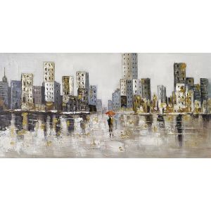 КАРТИНА НА ПЛАТНО ДВОЙКА В КВАДРАТ - 120x60см 8/КУТ.