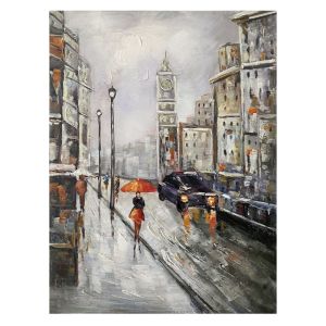КАРТИНА НА ПЛАТНО РАЗХОДКА ДО ЛОНДОН - 60x80cm 12/КУТ.