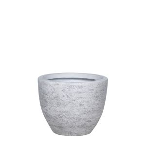КАШПА ОТ БЯЛ ЦИМЕНТ - Φ30x25cm