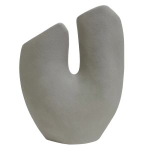 КЕРАМИЧНА ВАЗА ARKEN HM4619.03 СИВ МАТОВ 20.5x8x26Hcm.