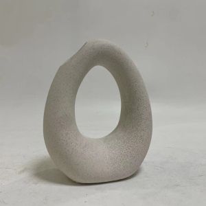 КЕРАМИЧНА ВАЗА ELLIPTO HM4644.01 OFF WHITE 16,5x9x20,3Hcm.