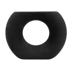 КЕРАМИЧНА ВАЗА ELLIPTO HM4646.02 МАТИРАН ЧЕРЕН 18x6.5x14Hcm.
