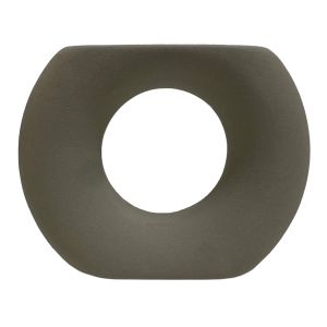 КЕРАМИЧНА ВАЗА ELLIPTO HM4646.03 МАТИРАН СИВ 18x6.5x14Hcm.