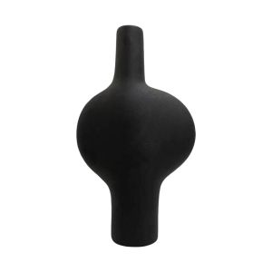 КЕРАМИЧНА ВАЗА СЕРИЯ ARKEN HM4620.02 МАТОВО ЧЕРНО 19.5x8x34.5Hcm.