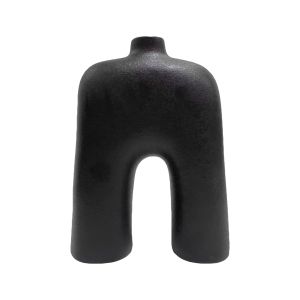 КЕРАМИЧНА ВАЗА СЕРИЯ ISIL HM4599.02 ЧЕРЕН МАТОВ 21x6,7x29.2Hcm.