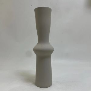 КЕРАМИЧНА ВАЗА СКИПТЪР HM4637.03 МАТИРАН СИВ Φ14x50Hcm.