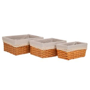 КОМПЛЕКТ 3 КОШНИЦА С ПОДПЛАТА A:35X25X15 B:30X20X13 C:25X15X11 CM