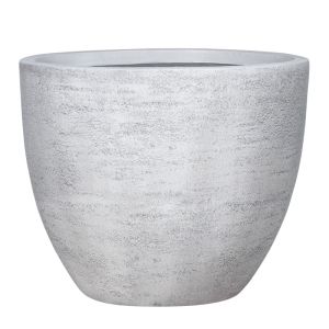 КРЪГЛА САКСИЯ FIBERCLAY XLARGE ОТ БЯЛ ЦИМЕНТ - Φ55x46cm