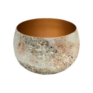 МЕТАЛНА КАШПА FL26810 ЗЛАТЕН ЦВЯТ 17x12cm