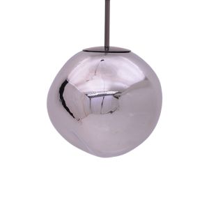 Полилей Gloine E27 в сребрист цвят D28x60см