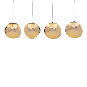 Полилей Vidro Gloine E27 в цвят злато 60x15x80см