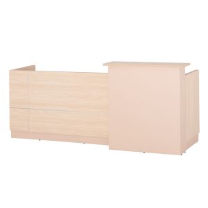 РЕЦЕПЦИЯ DALTON HM2068.02 МЕЛАМИН В ЦВЯТ SONAMA-БЯЛО 240x80x106Hcm.