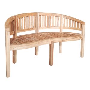 3 местен диван Coren тиково дърво масив 150x61x87см