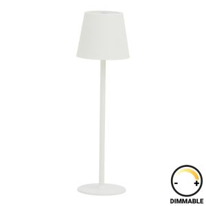 Brave Ι LED сензорен лампион акумулаторен в бял цвят D11.5x37см