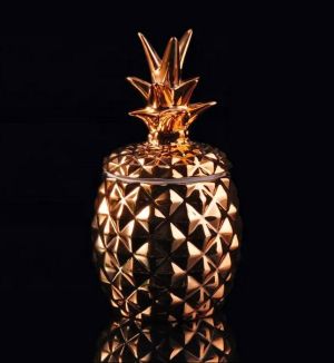 G905 БОНБОНИЕРА ROSE GOLD PINEAPPLE 10.5*20