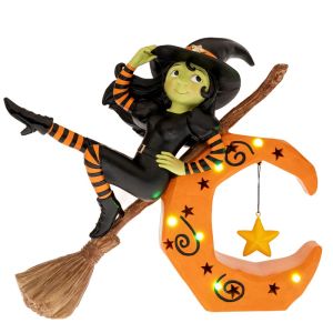 RESIN DECOR WIZARD НА ЛУНА С ЛАМПА БАТЕРИЯ 32Χ12Χ27.5CM