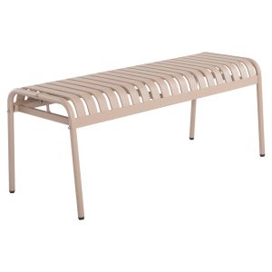 АЛУМИНИЕВА 2-МЕСТНА ПЕЙКА RACHEL HM6354.04 CHAMPAGNE 112x46x45Hcm.