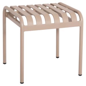АЛУМИНИЕВА ТАБУРЕТКА RACHEL HM6340.04 ЦВЯТ ШАМПАНСКО 45x44x46Hcm.