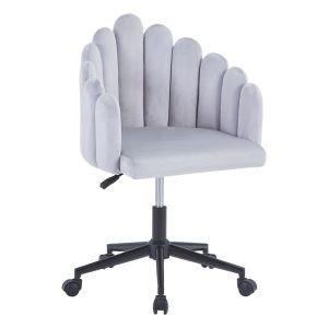 Въртящ се офис стол Manole сив плат 57x50x77-87см