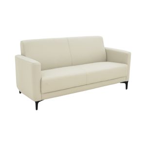 Двуместен диван Sidica I PU в бежов цвят 135x82x81см