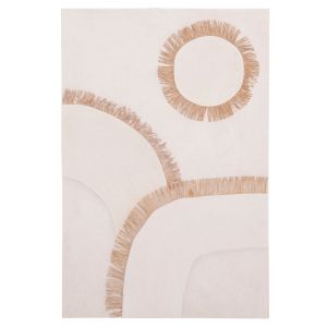 ДЕКОРАТИВЕН ПАНЕЛ ЗА СТЕНА ПРАВОЪГЪЛНИК СЕРИЯ SANTORINI HM4531 MDF В БЕЗ БЯЛ ЦВЯТ-ДЕКОР В БЕЖОВО 80x4.5(дебелина)x120Hcm.