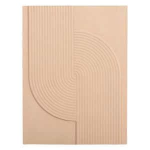 ДЕКОРАТИВНО ПАНО ЗА СТЕНА ПРАВОЪГЪЛНИК СЕРИЯ SANTORINI HM4521 MDF В БЕЖОВ ЦВЯТ 60x4(дебелина)x80Hcm.