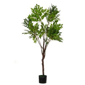 ДЕКОРАТИВНО РАСТЕНИЕ TOONA REAL TOUCH 140CM В ПЛАСТМАСОВА САКСИЯ D15X12.5CM
